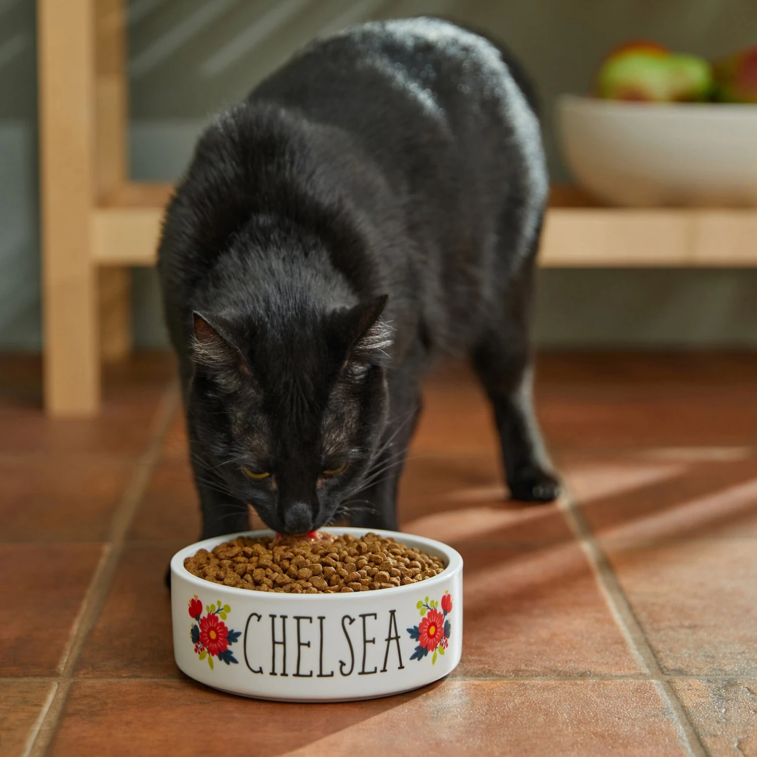 Frisco Flower Ceramic Personalized Dog Bowl 6 Frisco Flower Ceramic Personalized Dog Bowl - Image 4