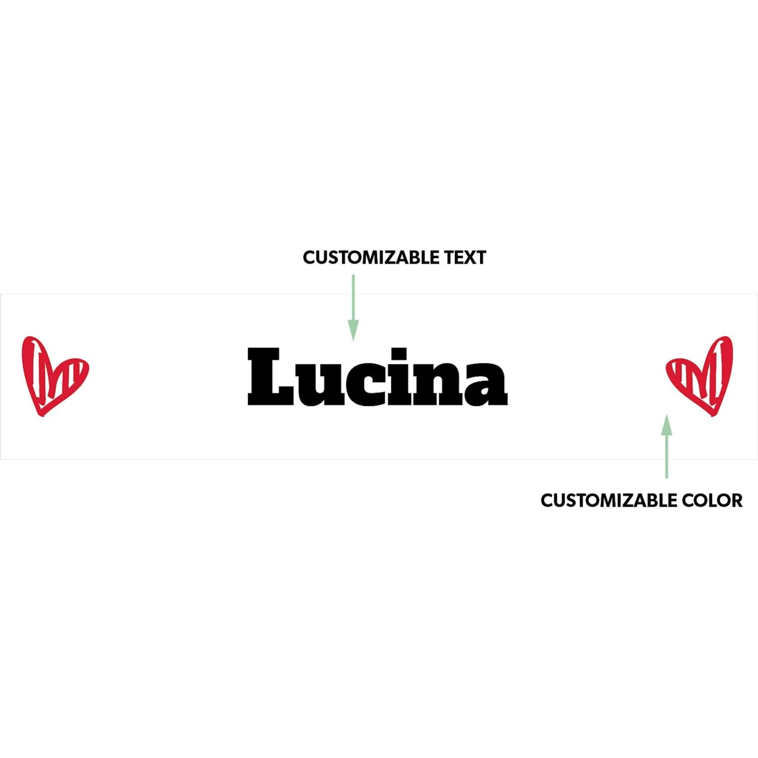 Frisco Personalized Two Hearts Ceramic Dog Bowl 4 Frisco Personalized Two Hearts Ceramic Dog Bowl - Image 2