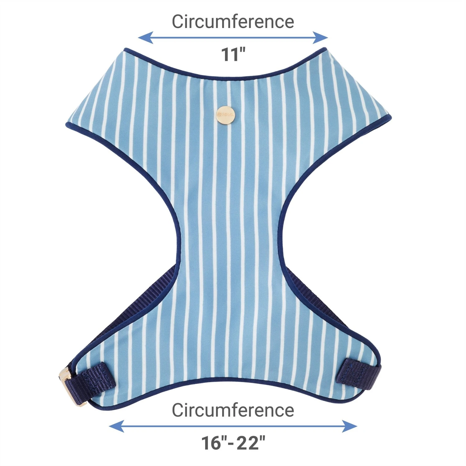 Frisco Fashion Over-The-Head Harness, Striped 4 Frisco Fashion Over-The-Head Harness, Striped - Image 2