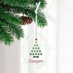 Frisco Christmas Tree Glass Personalized Ornament -Frisco 295079 PT2. AC SS1800 V1630332693