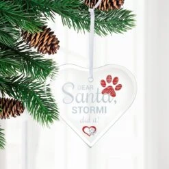 Frisco "Dear Santa" Glass Personalized Ornament -Frisco 295089 PT2. AC SS1800 V1630332700