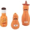 Frisco Brunch Salt, Pepper, Hot Sauce Plush Squeaky Dog Toy -Frisco 297242 MAIN. AC SS1800 V1642086754