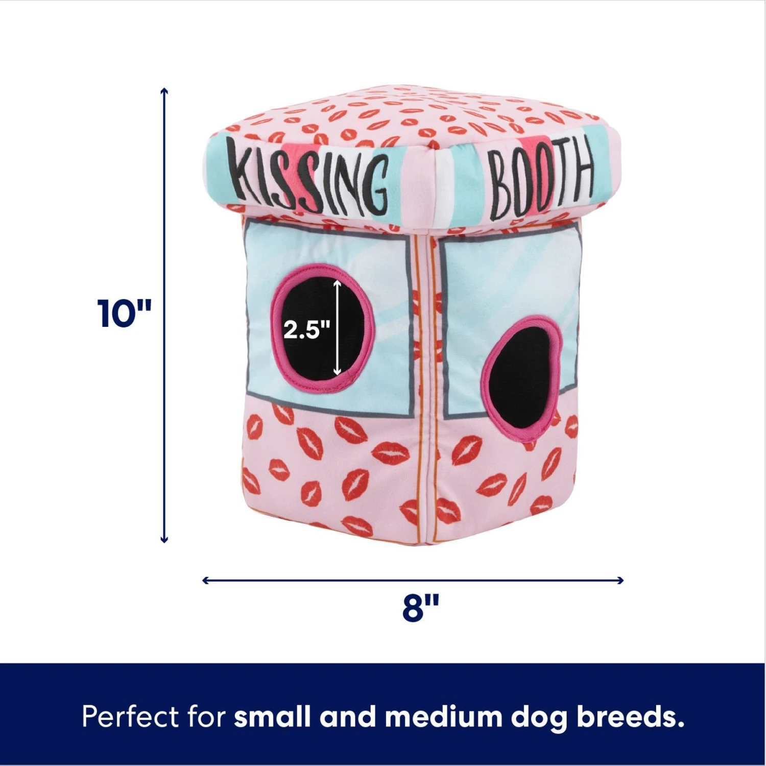 Frisco Valentine Kissing Booth Hide & Seek Puzzle Plush Squeaky Dog Toy 4 Frisco Valentine Kissing Booth Hide & Seek Puzzle Plush Squeaky Dog Toy - Image 2