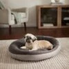 Frisco Herringbone Hi-Low Cuddler Dog & Cat Bed -Frisco 299441 MAIN. AC SS1800 V1638290760