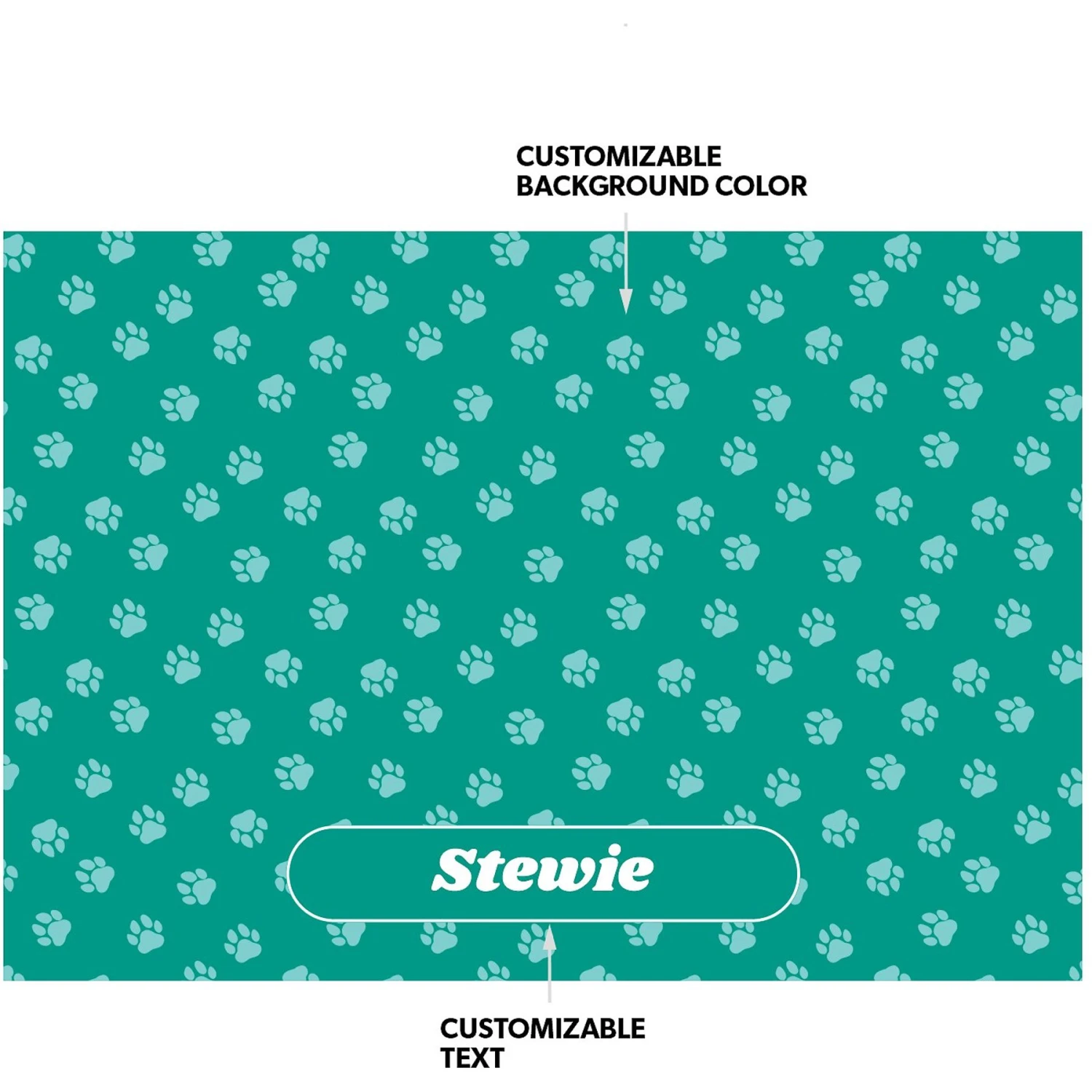 Frisco General Pet Personalized Dog & Cat Placemat 4 Frisco General Pet Personalized Dog & Cat Placemat - Image 2