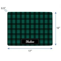 Frisco Plaid Personalized Dog & Cat Placemat -Frisco 299564 PT3. AC SS1800 V1636120294