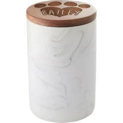 Frisco Ceramic Marble Print Personalized Treat Jar With Wood Lid, 3.75 Cups 11 Frisco Ceramic Marble Print Personalized Treat Jar With Wood Lid, 3.75 Cups -Frisco 301181 PT3. AC SS1800 V1630332827