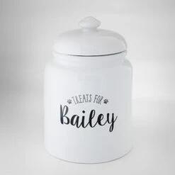Frisco Ceramic "Treats For" Personalized Treat Jar, 13 Cup, 104oz -Frisco 301185 PT3. AC SS1800 V1630731988