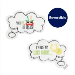 Frisco St. Patrick's Thought Bubble Reversible Plush Squeaky Dog Toy -Frisco 303134 PT2. AC SS1800 V1703016817