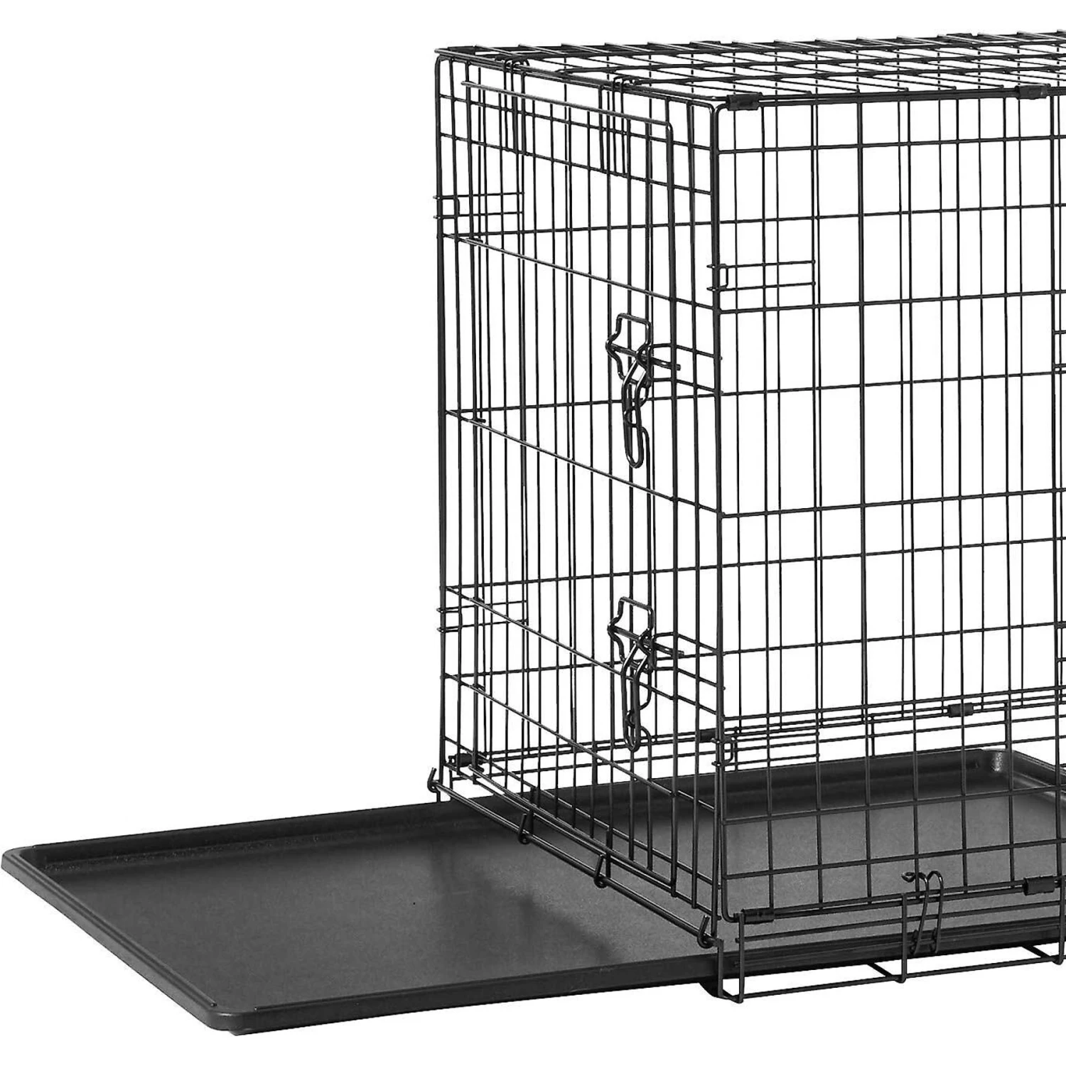 Frisco Fold & Carry Double Door Collapsible Wire Dog Crate & Mat Kit & Frisco Stainless Steel Bowl 4 Frisco Fold & Carry Double Door Collapsible Wire Dog Crate & Mat Kit & Frisco Stainless Steel Bowl - Image 2