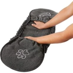 Frisco Microfiber Chenille Shammy Towel & Frisco Microfiber Chenille Paw Print Dog & Cat Mat, Dark Gray 14 Frisco Microfiber Chenille Shammy Towel & Frisco Microfiber Chenille Paw Print Dog & Cat Mat, Dark Gray -Frisco 303468 PT3. AC SS1800 V1623046351