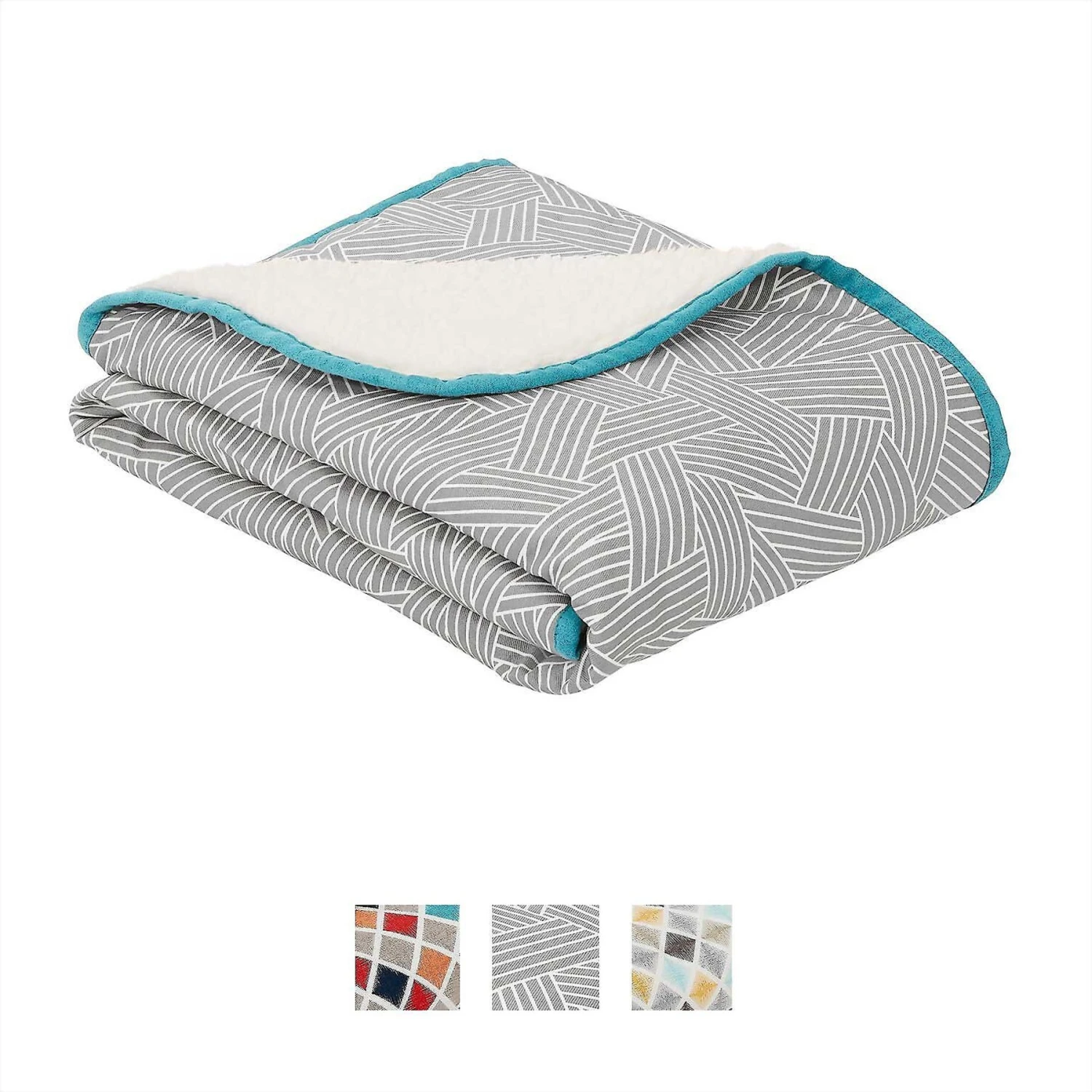 Frisco Sherpa Dog & Cat Blanket & Frisco Sherpa Hexagon Bolster Cat & Dog Bed 5 Frisco Sherpa Dog & Cat Blanket & Frisco Sherpa Hexagon Bolster Cat & Dog Bed - Image 3