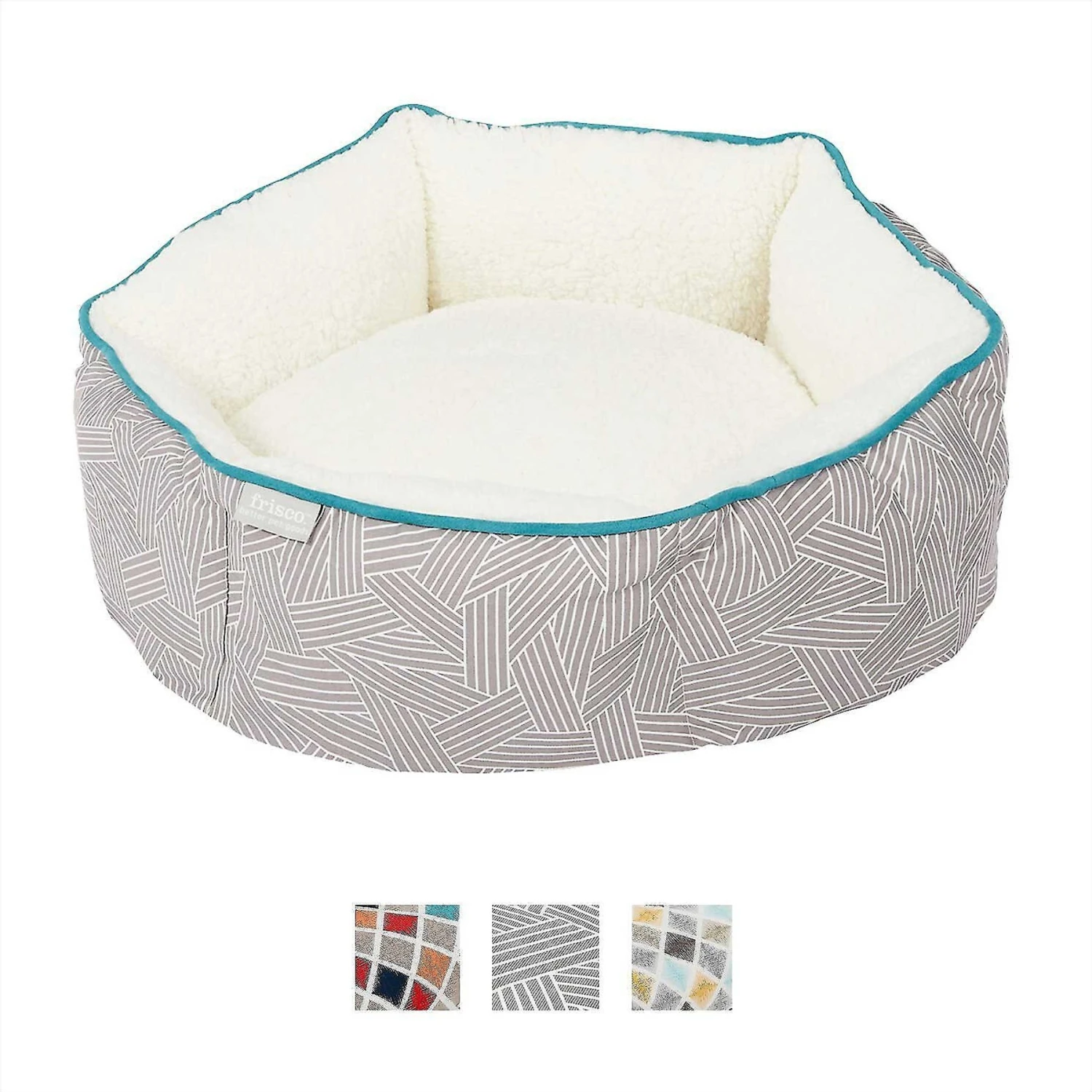 Frisco Sherpa Dog & Cat Blanket & Frisco Sherpa Hexagon Bolster Cat & Dog Bed 9 Frisco Sherpa Dog & Cat Blanket & Frisco Sherpa Hexagon Bolster Cat & Dog Bed - Image 7