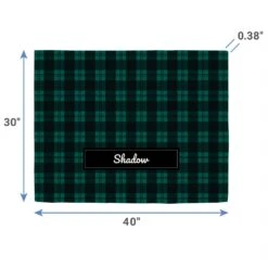 Frisco Personalized Plaid Sherpa Cat & Dog Blanket, 30" X 40" -Frisco 303832 PT1. AC SS1800 V1637167039