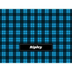 Frisco Personalized Plaid Sherpa Cat & Dog Blanket, 30" X 40" -Frisco 303832 PT4. AC SS1800 V1637610128
