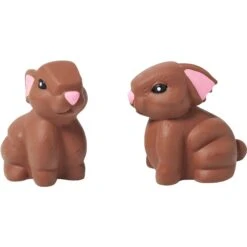 Frisco Easter Chocolate Bunnies Latex Squeaky Dog Toy
