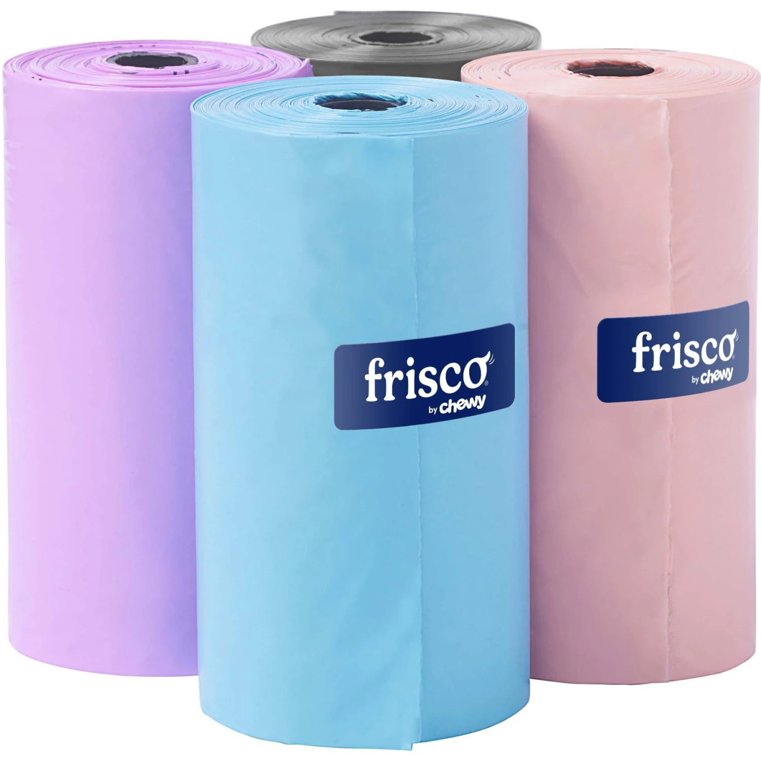 Frisco Dog Poop Bag Solid Assortment In Teal Blue, Violet, Gray, & Coral 3 Frisco Dog Poop Bag Solid Assortment In Teal Blue, Violet, Gray, & Coral