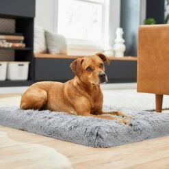 Frisco Eyelash Orthopedic Dog Crate Mat & Frisco Fold & Carry Single Door Collapsible Wire Dog Crate -Frisco 319010 PT4. AC SS1800 V1631628403