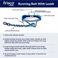 Frisco Outdoor Running Belt With Bungee Dog Leash -Frisco 331408 PT5. AC SS1800 V1663191469