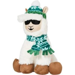 New Release 13 Frisco Holiday Fa La La Llama Plush Squeaky Dog Toy