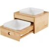 Frisco Elevated Non-Skid Bamboo Melamine Bowl Double Diner With Bamboo Stand 1 Frisco Elevated Non-Skid Bamboo Melamine Bowl Double Diner With Bamboo Stand -Frisco 363385 MAIN. AC SS1800 V1657657267
