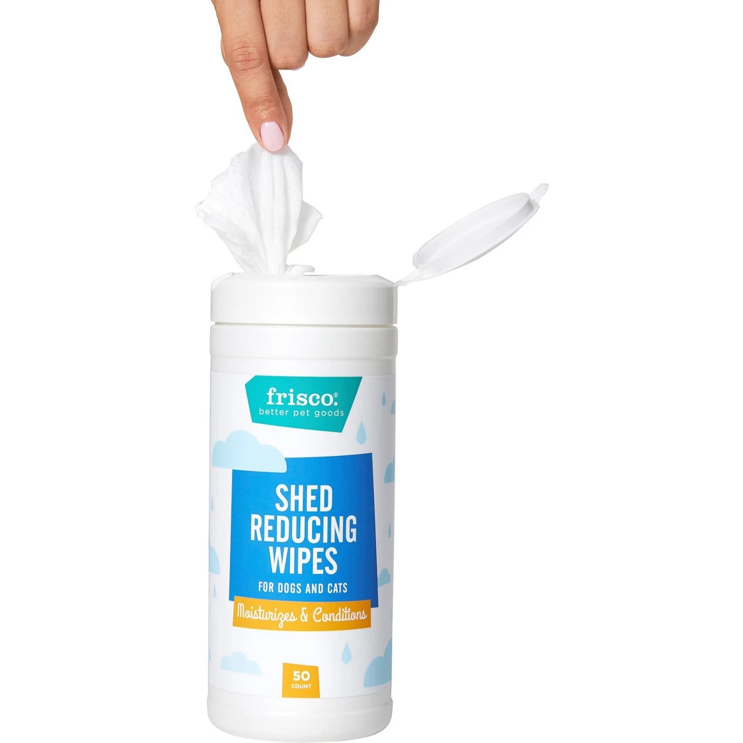 FURminator Long Hair Dog Deshedding Tool & Frisco Shed Reducing Waterless Grooming Wipes For Dogs & Cats, 50 Count 10 FURminator Long Hair Dog Deshedding Tool & Frisco Shed Reducing Waterless Grooming Wipes For Dogs & Cats, 50 Count - Image 8