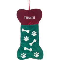 Frisco Personalized Bone Shaped Holiday Dog Stocking