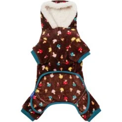 Frisco Cozy Plush Fleece Dog & Cat PJs, Mushrooms -Frisco 718950 PT5. AC SS1800 V1692977078