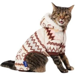 Frisco Fairisle Cozy Plush Fleece Dog & Cat PJs, Cream -Frisco 719006 PT2. AC SS1800 V1692193106