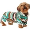Frisco Fairisle Cozy Plush Fleece Dog & Cat PJs, Green -Frisco 719054 MAIN. AC SS1800 V1692380241