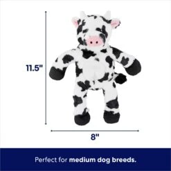 Frisco Monkey Plush With Rope Squeaky Dog Toy & Frisco Cow Plush With Inside Rope Squeaky Dog Toy -Frisco 961998 PT6. AC SS1800 V1694784008